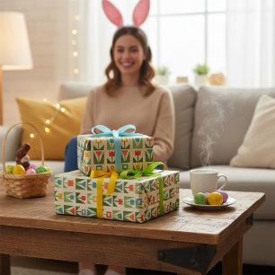 Presente Papel de enrolamento de Páscoa para Abstrato elega