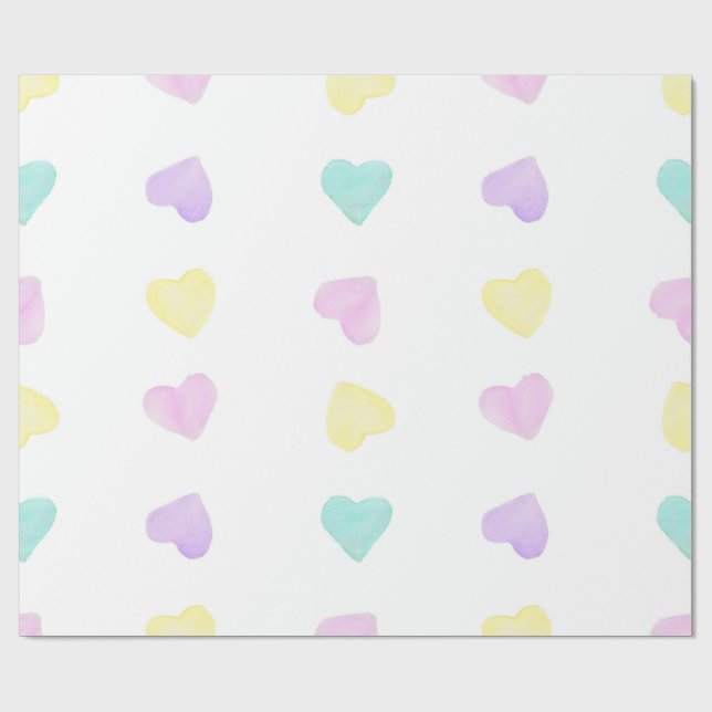 Presente Papel de enrolamento de Pastel de Heartz-color (Aberto)