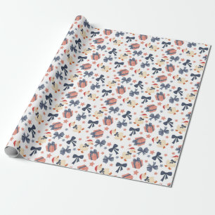 Presente Papel de enrolamento de patos de Natal