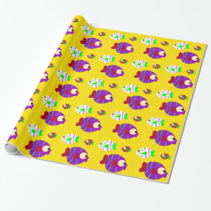 Presente Papel de enrolamento de peixes
