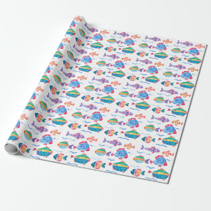 Presente Papel de enrolamento de peixes