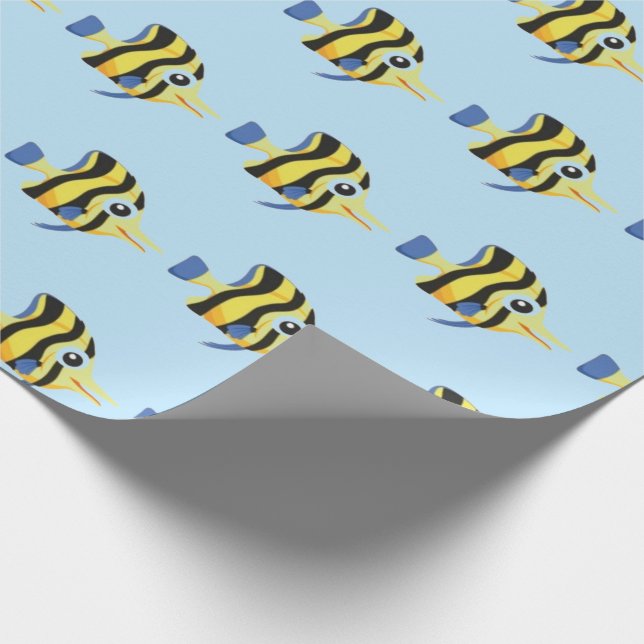 Presente Papel de enrolamento de peixes no oceano (Ponta)
