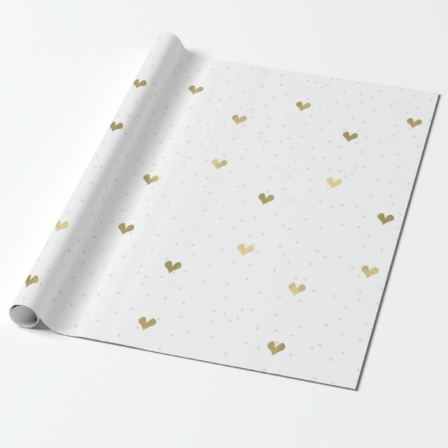 Presente Papel de enrolamento de pontos com folhas de alumí (Desenrolado)