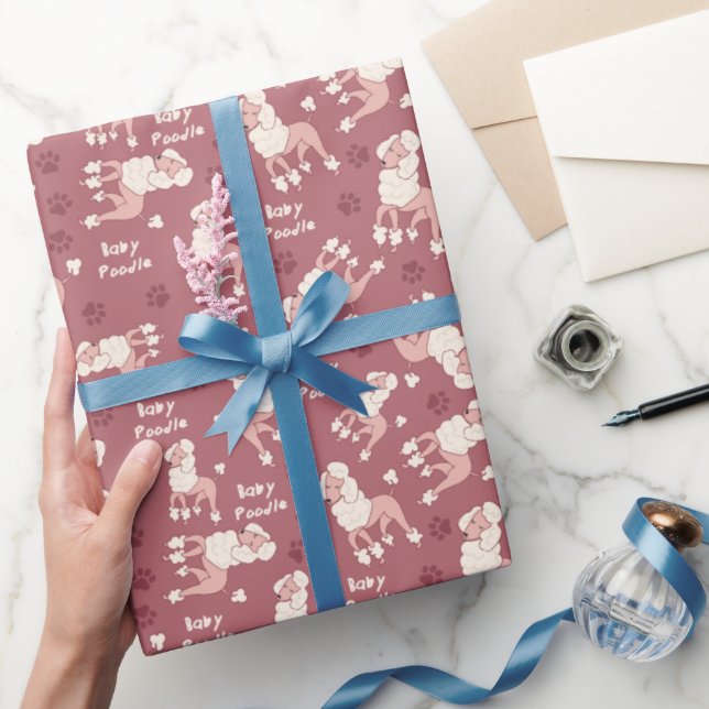 Presente Papel de enrolamento de poodle de bebê (Presentear)