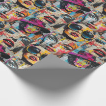 Papel de enrolamento de pop Art