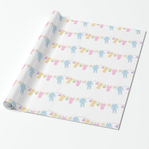 Presente Papel de enrolamento de roupas pequenas