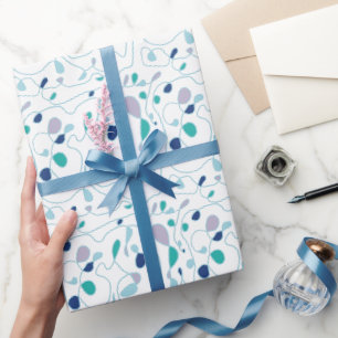 Presente Papel de enrolamento de uma linha de padrão