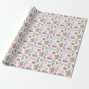 Presente Papel de enrolamento de vinho e queijo