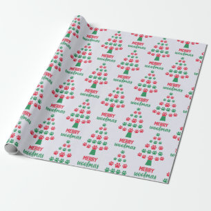 Presente Papel de enrolamento de Woofmas de feliz