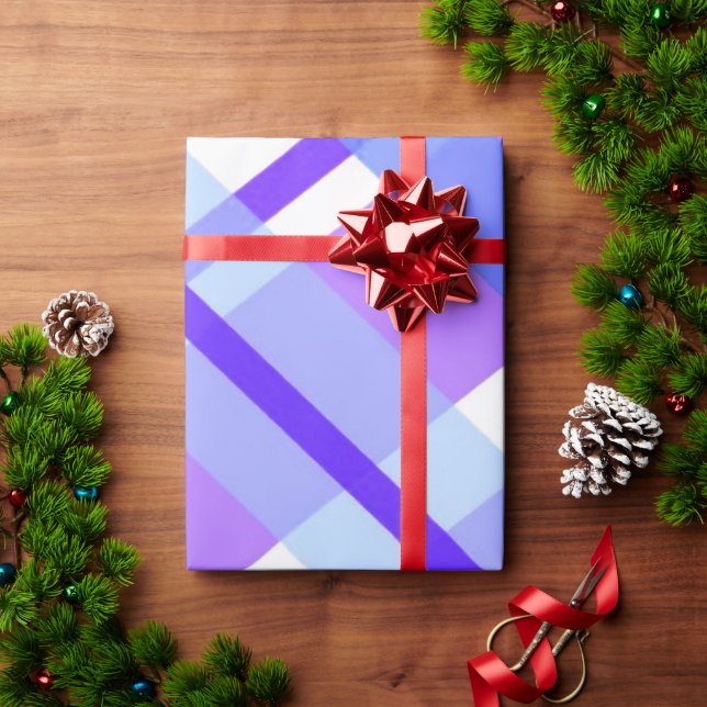 Presente Papel de enrolamento de Xadrezes de búfalo (Presente de Natal)