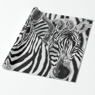 Presente Papel de enrolamento de zebra casal