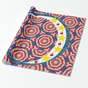 Presente Papel de enrolamento do 4 de julho