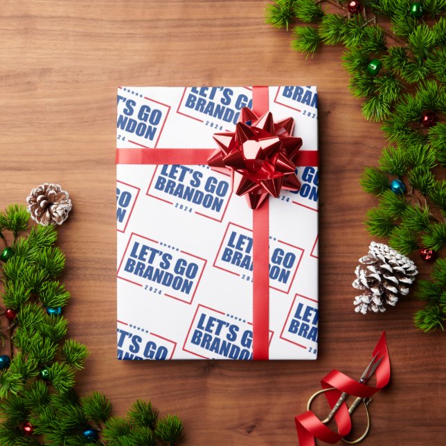 Presente Papel de enrolamento do Brandon para vamos (Presente de Natal)