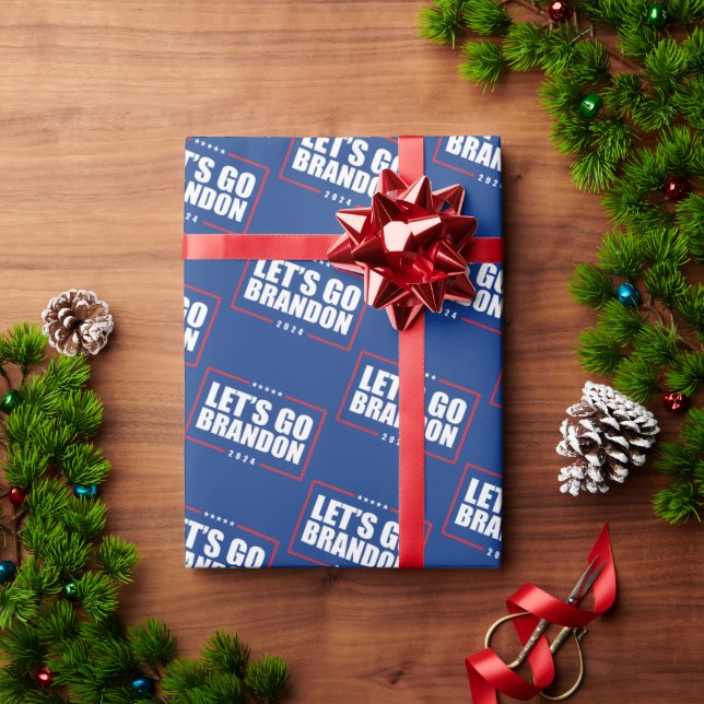 Presente Papel de enrolamento do Brandon para vamos (Presente de Natal)