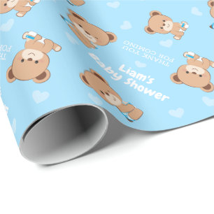Presente Papel de enrolamento do chá de fraldas com cilind