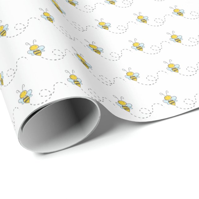 Presente Papel de enrolamento do Chá de fraldas da abelha (Ponta do rolo)