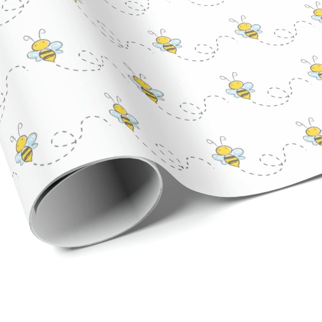 Presente Papel de enrolamento do Chá de fraldas da abelha (Ponta do rolo)