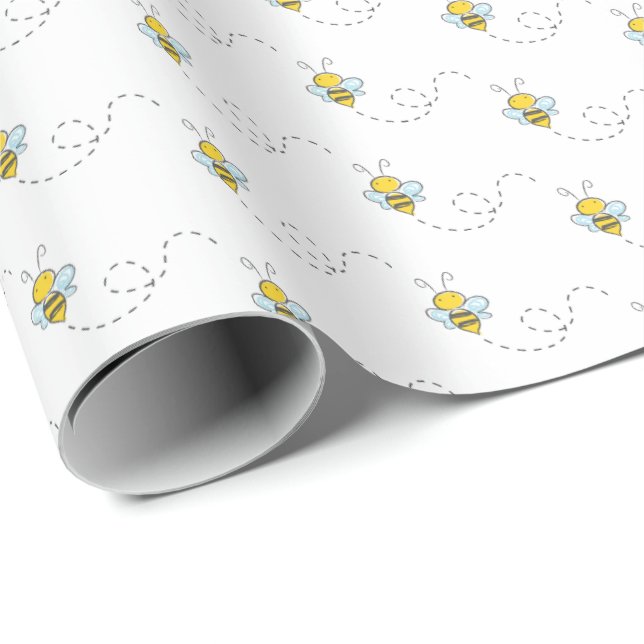 Presente Papel de enrolamento do Chá de fraldas da abelha (Ponta do rolo)
