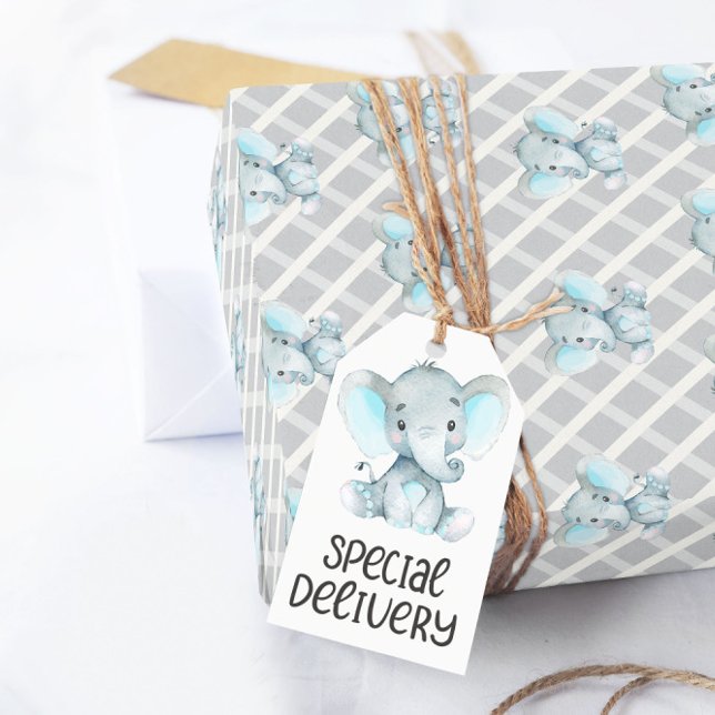 Presente Papel de enrolamento do Chá de fraldas de elefante (Criador carregado)