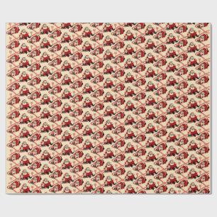 Presente Papel de enrolamento do comboio de Natal