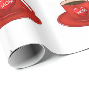 Presente Papel de enrolamento do dia de as mães