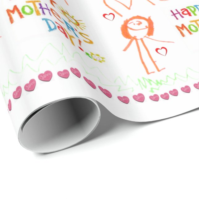 Presente Papel de enrolamento do dia de as mães (Ponta do rolo)