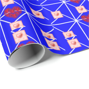 Presente Papel de enrolamento do dia de as mães