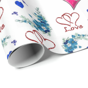 Presente Papel de enrolamento do dia de as mães