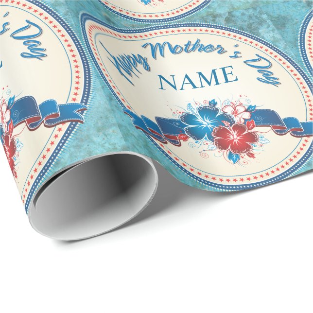 Presente Papel de enrolamento do Dia de as mães 11 feliz (Ponta do rolo)