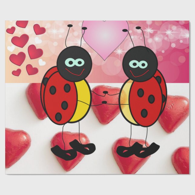 Presente Papel de enrolamento do dia de os namorados (Aberto)