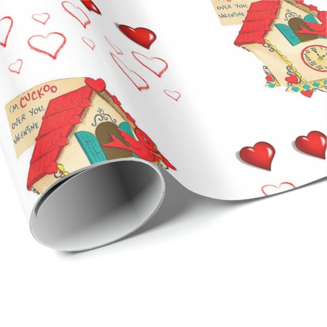 Presente Papel de enrolamento do dia de os namorados (Ponta do rolo)