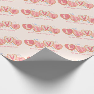 Presente Papel de enrolamento do dia de os namorados