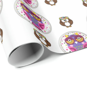 Presente Papel de enrolamento do dia de os namorados