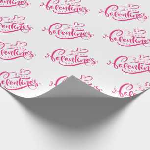 Presente Papel de enrolamento do dia de os namorados