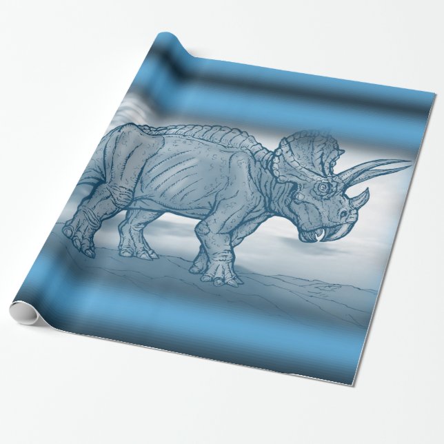 Presente Papel de enrolamento do dinossauro (Desenrolado)