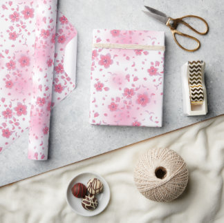 Presente Papel de enrolamento do espinho-de-cereja-rosa asi