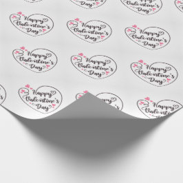 Presente Papel de enrolamento do feliz dia de os namorados