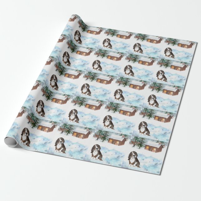 Presente Papel de enrolamento do Hound (Tri) Basset (Desenrolado)