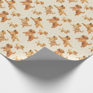 Presente Papel de enrolamento do ouro Retriever