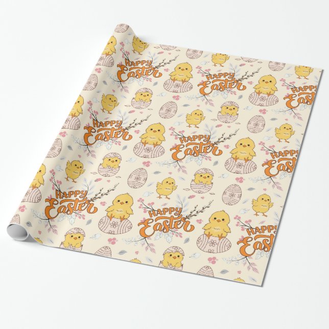 Presente Papel de enrolamento do Pintinho em Cute do felz p (Desenrolado)
