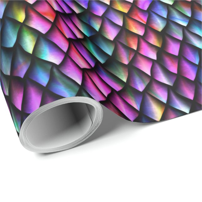 Presente Papel de enrolamento do Rainbow Dragon Scales (Ponta do rolo)