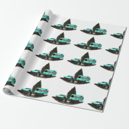 Presente Papel de enrolamento do Retro Camping Car