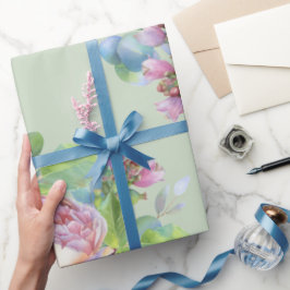 Presente Papel de enrolamento do Rosa Blush