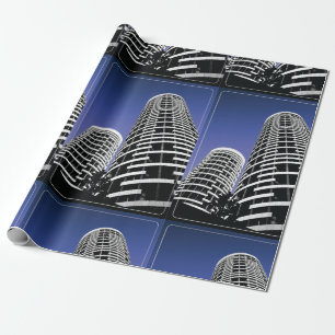 Presente Papel de enrolamento do Skyscraper da cidade