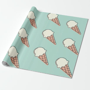Presente Papel de enrolamento do Sorvete em Cute
