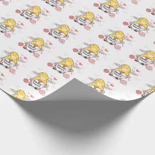 Presente Papel de enrolamento dos gnomos de páscoa