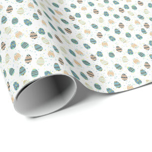 Presente Papel de enrolamento dos ovos de Páscoa (azul)