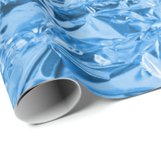 Presente Papel de enrolamento elegante e azul esmaecido
