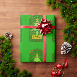 Presente Papel de enrolamento em árvore de Natal Celta