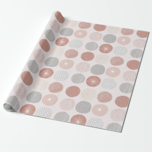 Presente Papel de enrolamento em círculo de Abstrato rosa